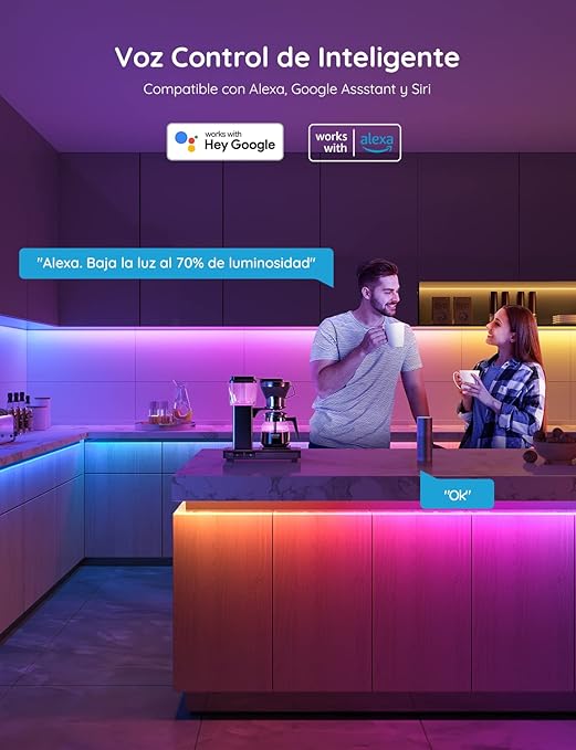 Govee M1 Tira LED RGBICW 60 LEDs/m WiFi/Bluetooth 5m