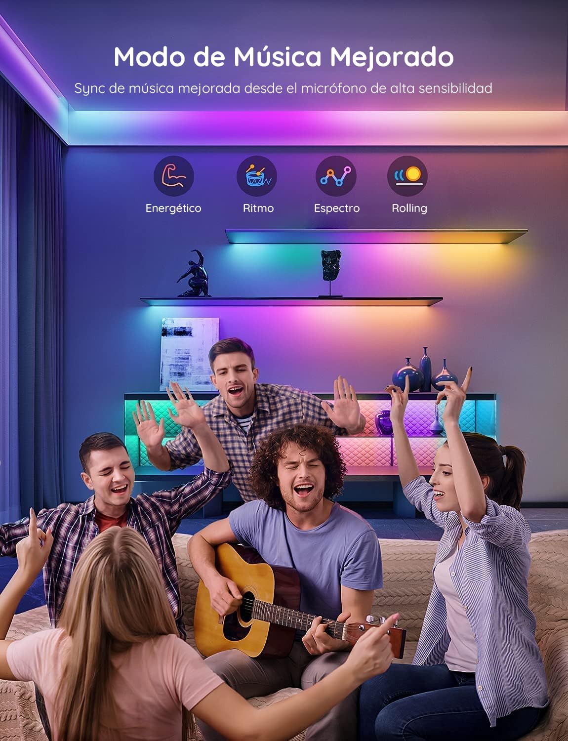 Govee M1 Tira LED RGBICW 60 LEDs/m WiFi/Bluetooth 5m