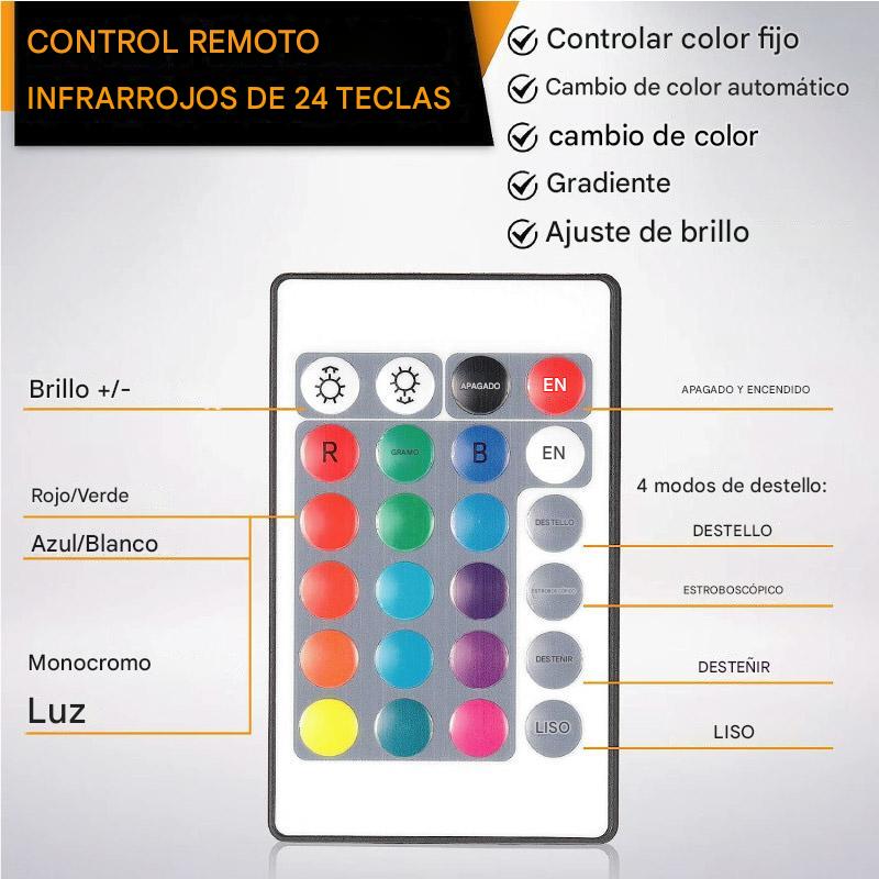 Lámpara 3D de Ilusión óptica con forma de corazón