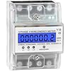 Contador De Electricidad 3 Fases 4 Hilos,Medidor De Corriente Trifásico 230V 400V 5-100A,Digital LCD,Contador De Electricidad Trifásico para Carril DIN Medidor Intermedio De Corriente