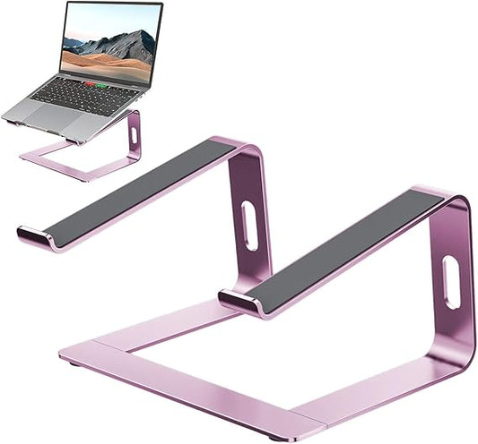 Soporte de aluminio para computadora, elevador para laptop, soporte ergonómico para laptop, soporte elevador de laptop, soporte de metal para laptop, soporte para computadora portátil, soporte