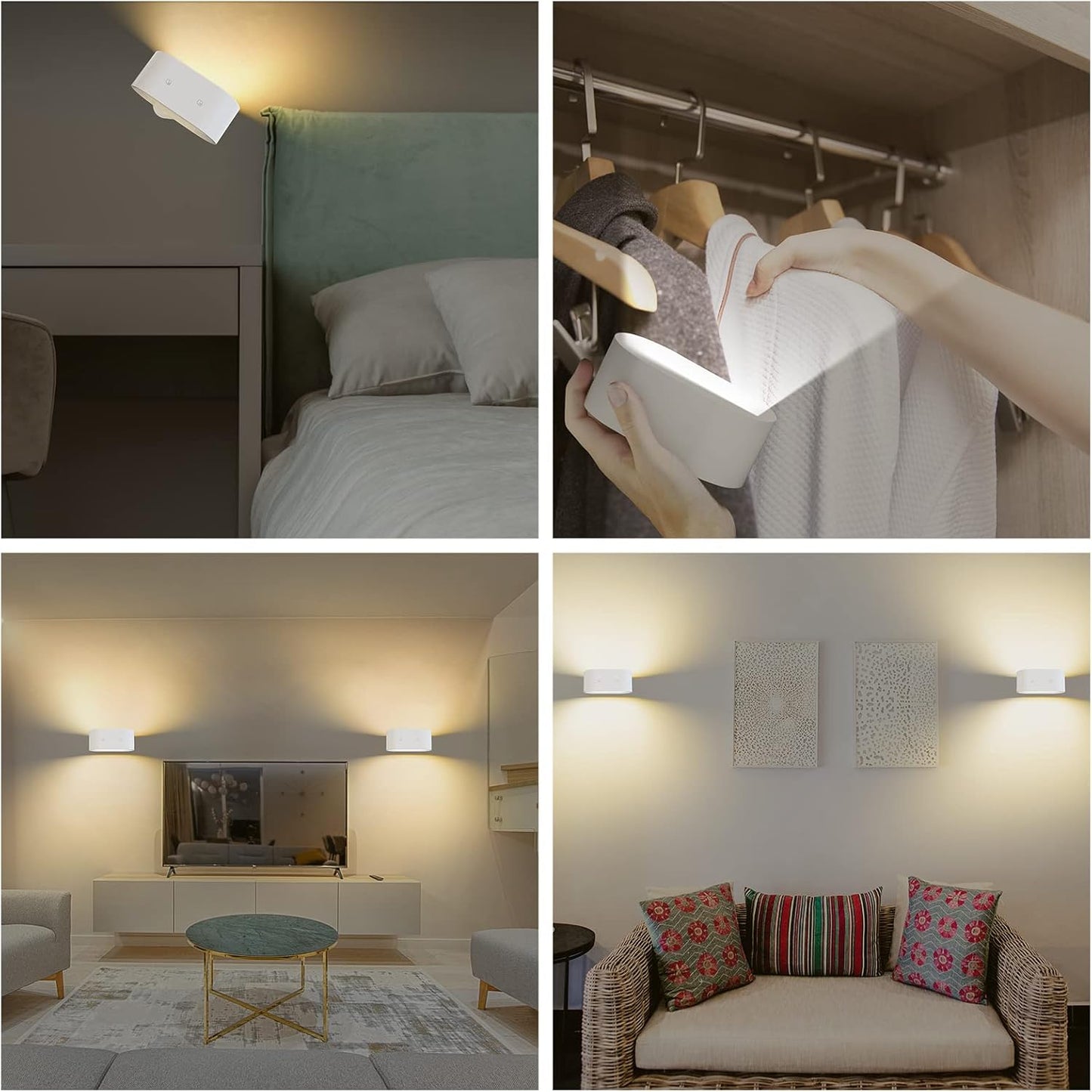 Lampara LED con rotación con doble lado de iluminación